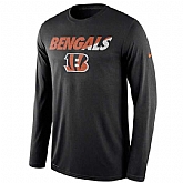 Cincinnati Bengals Nike Black Legend Staff Practice Long Sleeves Performance WEM T-Shirt,baseball caps,new era cap wholesale,wholesale hats